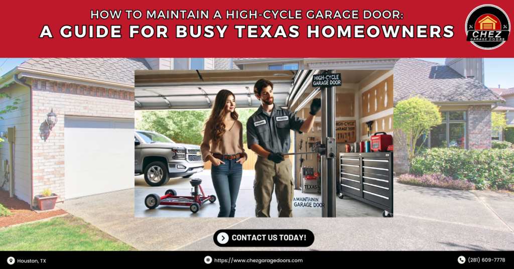 How To Maintain A High-Cycle Garage Door: A Guide For Busy Texas Homeowners 3 Chez Garage Doors 1