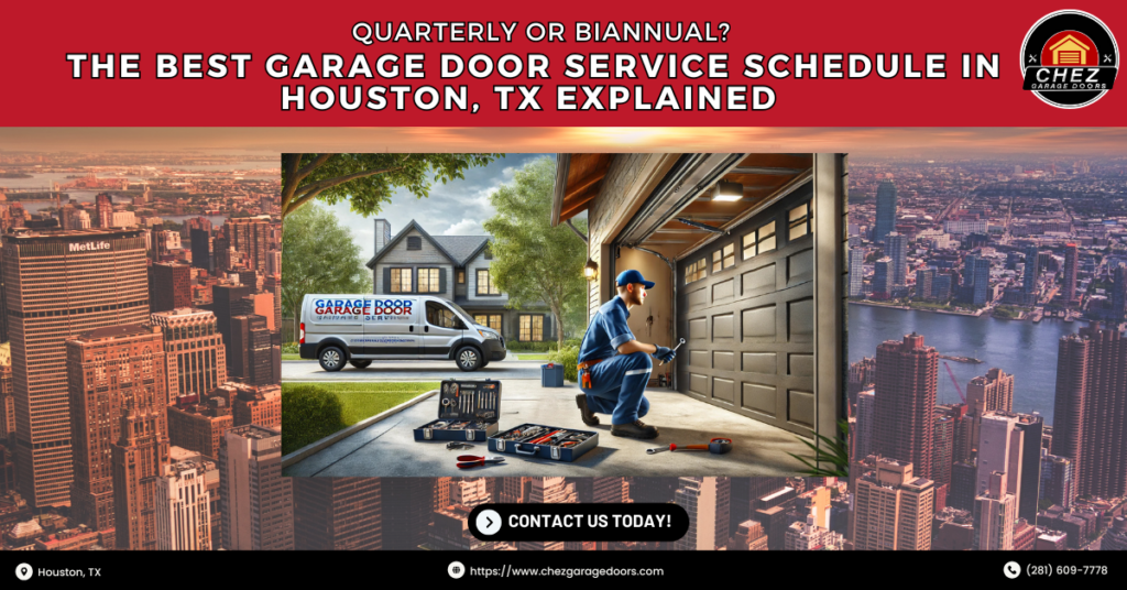Quarterly Or Biannual? The Best Garage Door Service Schedule In Houston, Tx Explained 2 Chez Garage Doors 3