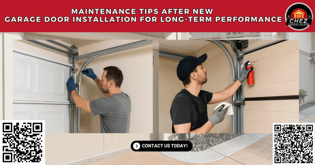 Maintenance Tips After New Garage Door Installation - Chez Garage Doors