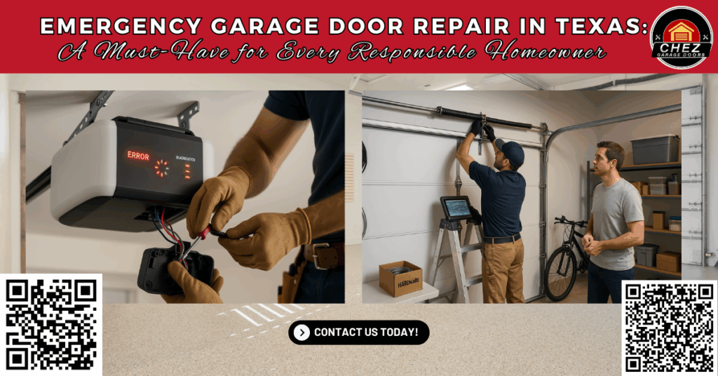 Emergency Garage Door Repair in Texas: A Must-Have for Every Responsible Homeowner - Chez Garage Doors