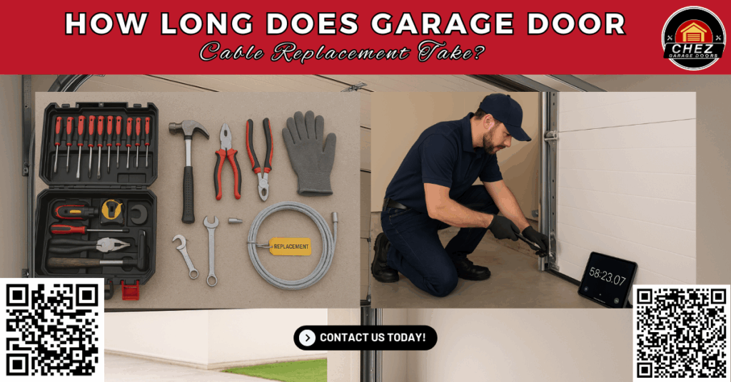 How Long Does Garage Door Cable Replacement Take? - Chez Garage Doors