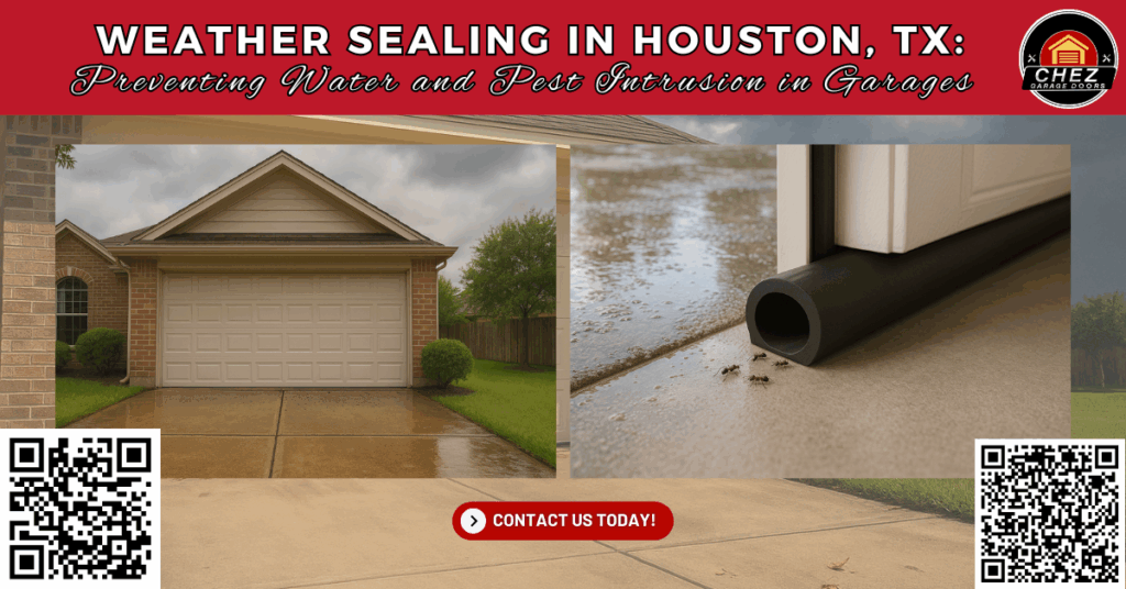 Weather Sealing in Houston, TX: Preventing Water and Pest Intrusion in Garages - Chez Garage Doors