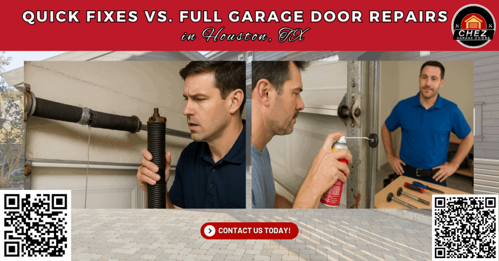 Quick Fixes vs. Full Garage Door Repairs in Houston, TX: A Homeowner's Guide - Chez Garage Doors