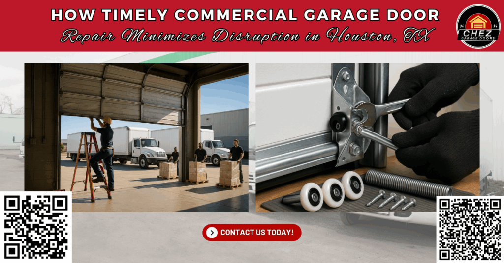 How Timely Commercial Garage Door Repair Minimizes Disruption in Houston, TX - Chez Garage Doors
