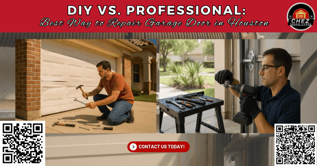 DIY vs. Professional: Best Way to Repair Garage Door in Houston - Chez Garage Doors